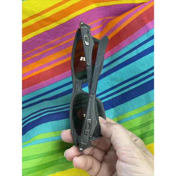 Rare Oakley Jupiter Squared Woodgrain/ Tungsten Iridium Polarized OO9135-07 H48 - Picture 3 of 8